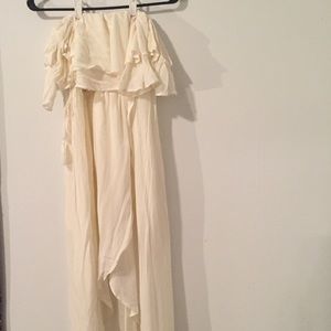 Strapless White Dress